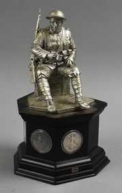 Danbury Mint The Patriot, Silver Coins and Plaque