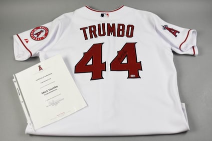 Mark Trumbo Anaheim Angels Signed Jersey w/ Angels COA