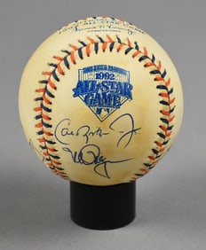 1992 MLB All-Star Game Player Signed Ball, Ripken & More