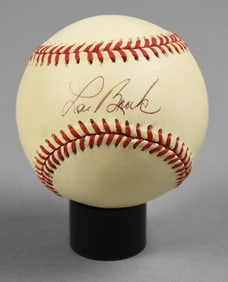Lou Brock Hall of Fame Left Fielder Signed Baseball