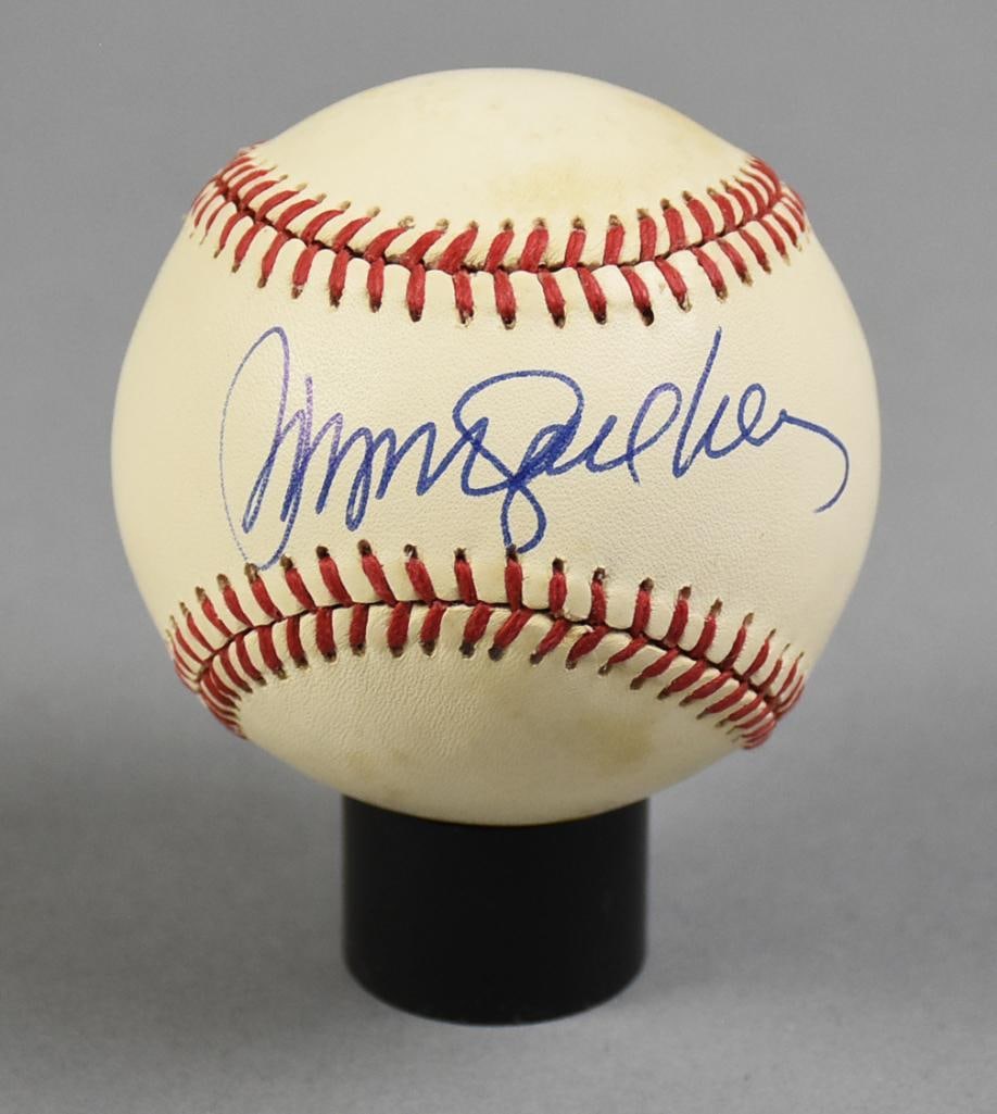 Ryne Sandberg (1959-2025) HOF Cubs 2nd Baseman Signed Ball (1 of 5)