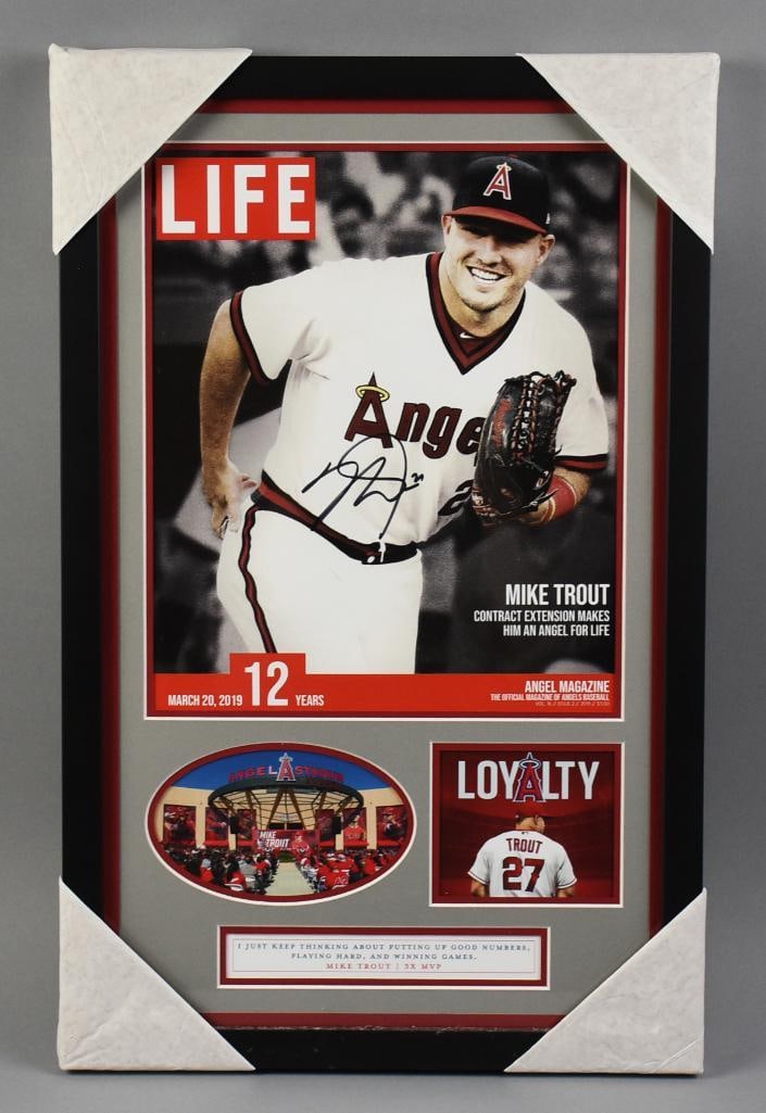 2019 Mike Trout Angels Outfielder Loyalty Shadowbox (1 of 6)