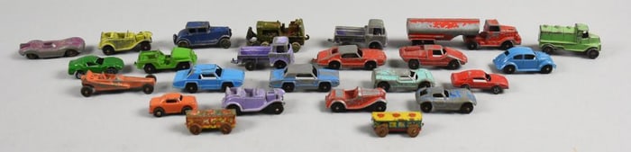 (24) Vintage Tootie Toy Die-Cast Cars, Trucks and More