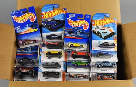 (60) 1990s-00s Mattel Hot Wheels Assorted Die-Cast-MOC-NOS