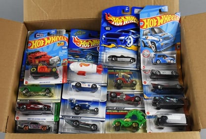 (72) 1990s, 2000s Mattel Hot Wheels Basic Assortment-MOC-NOS