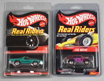 2007, 2013 Mattel Hot Wheels Real Riders Ltd Ed - MOC-NOS