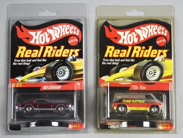 2004, 2009 Mattel Hot Wheels Real Riders Ltd Ed - MOC-NOS