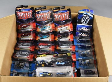 (125) 1990s, 2000s Mattel Hot Wheels Assortment-MOC-NOS