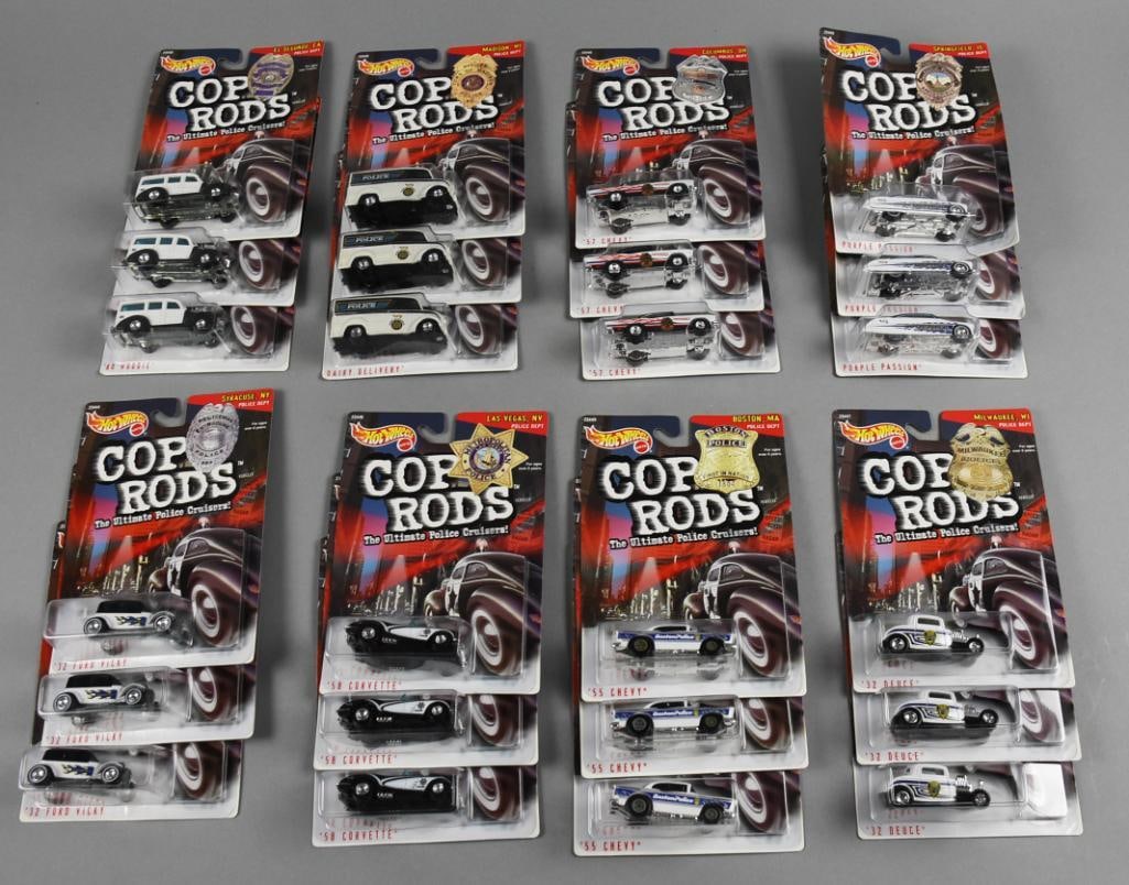 (24) 1999 Mattel Hot Wheels Cop Rods   MOC-NOS (1 of 5)