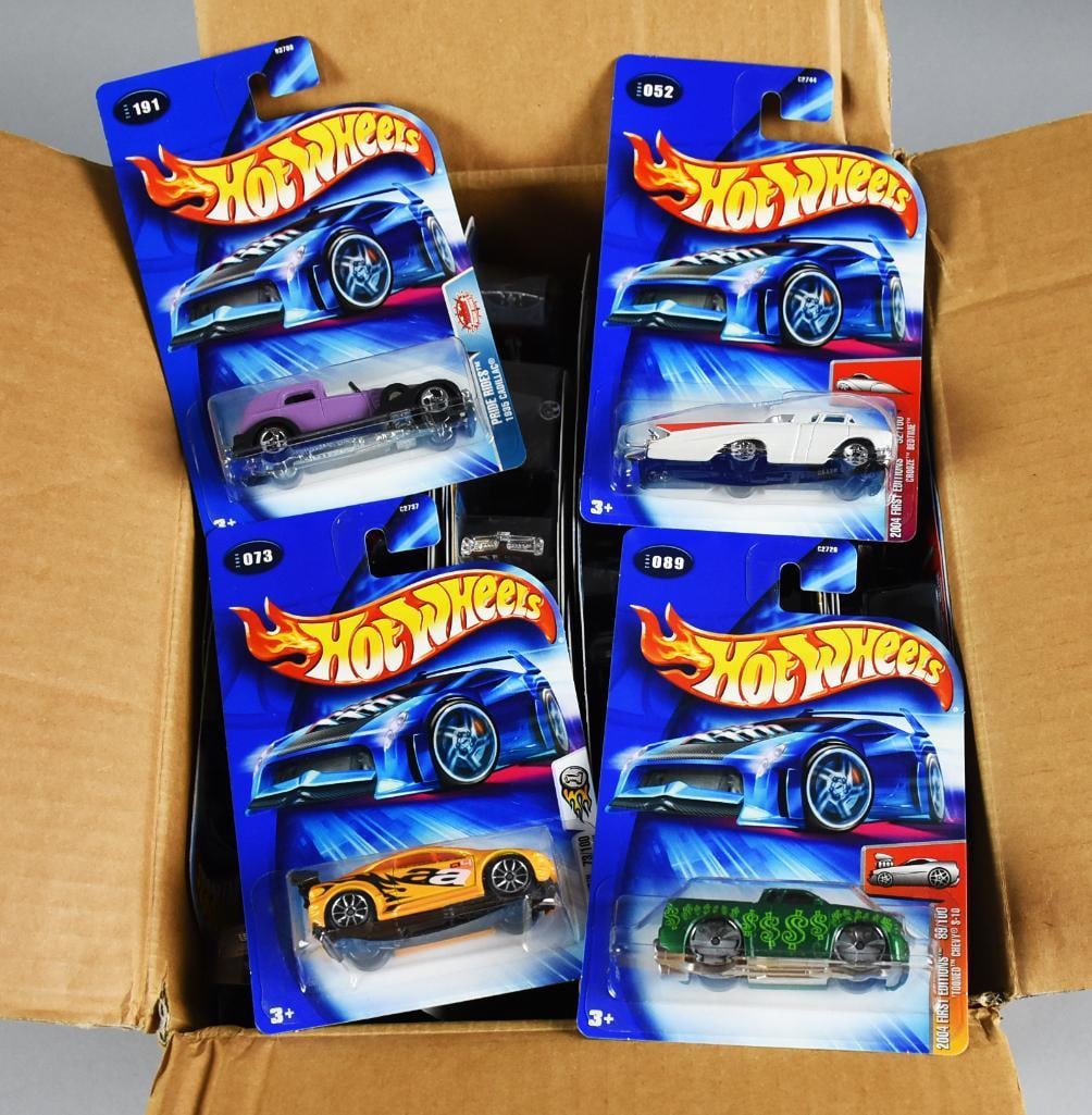 2000s Mattel Hot Wheels C4982 Factory Case -MOC-NOS: Lot is a 2000s Mattel Hot Wheels Die-Cast Factory Case-MOC-NOS. Case is C4982 and is full with 72 cars. Single owner collection from the largest toy collector on the West Coast.