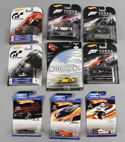 (9) 2000s Mattel Hot Wheels Racing/Concept PLUS-MOC-NOS
