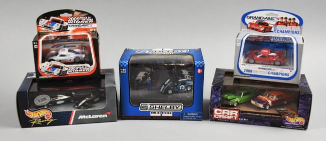 (5) 1990s-2000s Greenlight, Hot Wheels PLUS 1:64-MIB-NOS