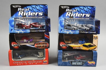 (6) 1990s-00s Mattel Hot Wheels Collector Editions-MIB-NOS