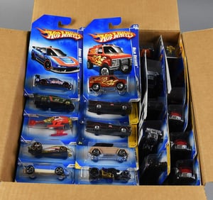 (80) 2000s Mattel Hot Wheels Basic Assortment-MOC-NOS