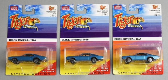 (3) 2000 Tiger Wheels Buick Riviera- 966-MOC-NOS