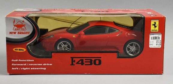 New Bright Ferrari F430 Radio Controlled Car - MIB-NOS