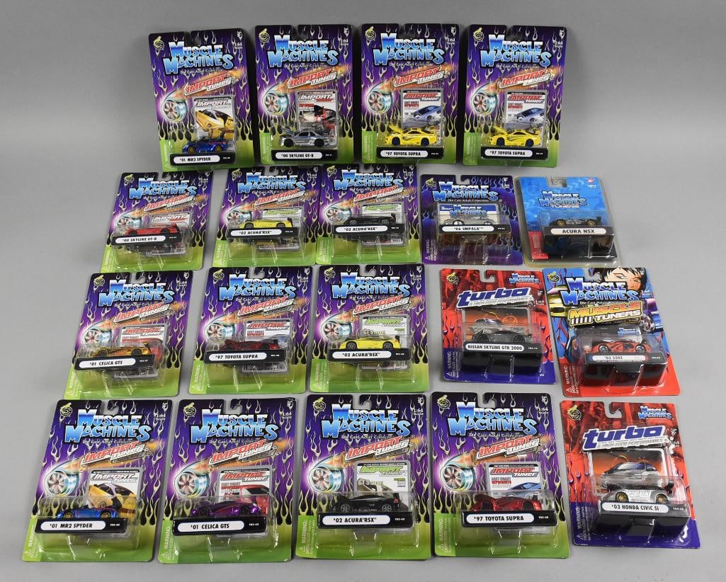 (19) 2000s Muscle Machines Die-Cast Funline-MOC-NOS (1 of 3)