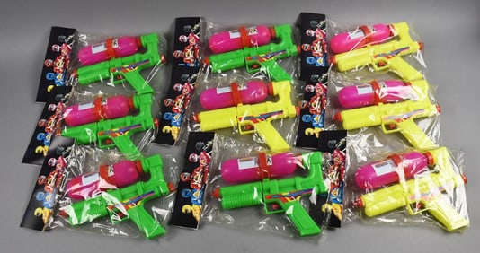 Vintage Power Rangers Plastic Water Guns - Import-MIP-NOS