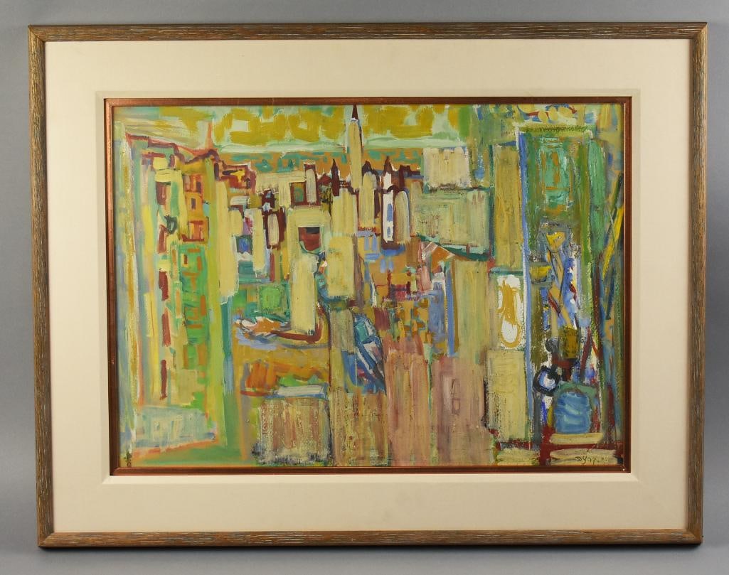 Yehiel Krize (1909-1968) Abstract Study, Guache on Paper (1 of 9)