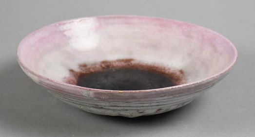 Beatrice Wood (1893-1998) Thrown, Ringed Lavender Bowl