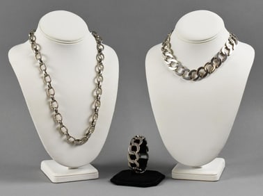 Marcel Boucher And Tara Anne Mexico Sterling Necklace, Bracelet