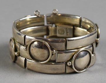 William Spratling Taxco Sterling Modernist Bangle Bracelet