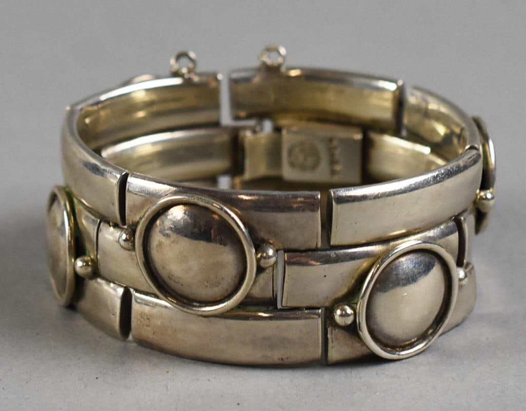 William Spratling Taxco Sterling Modernist Bangle Bracelet (1 of 7)