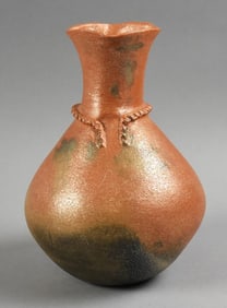 Felipe Ortega (Apache, 1952-2018) Micaceous Clay Water Jug