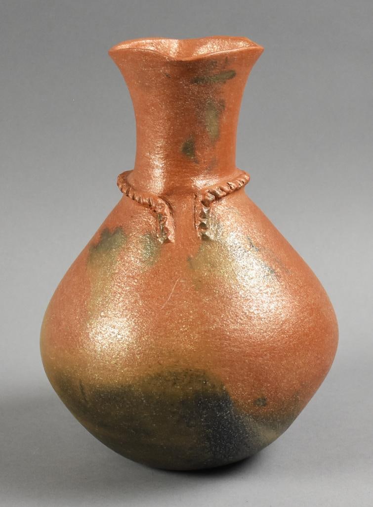 Felipe Ortega (Apache, 1952-2018) Micaceous Clay Water Jug (1 of 6)