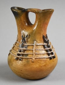 Silas & Bertha Claw Navajo Donkeys Wedding Vase