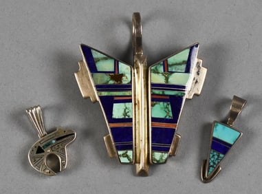 Ray Tracey Sterling, Multi Stone Pendants