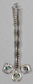 Navajo Sterling Jewelry Assortment, Naja w/ Turquoise