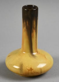 1910-16 Fulper Tan Brown Mirror Glazed Vase First Fifteen