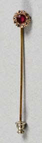 14k Diamond & Ruby Stick Pin