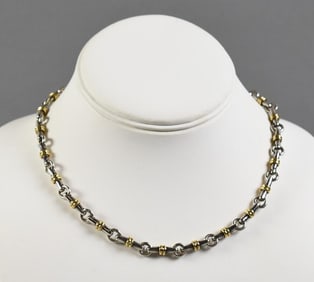 Tiffany Sterling & 18K Gold Horse Bit Necklace, Bracelet