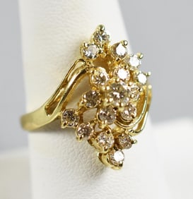 14K Gold 1.5 cttw Diamond Cocktail Ring