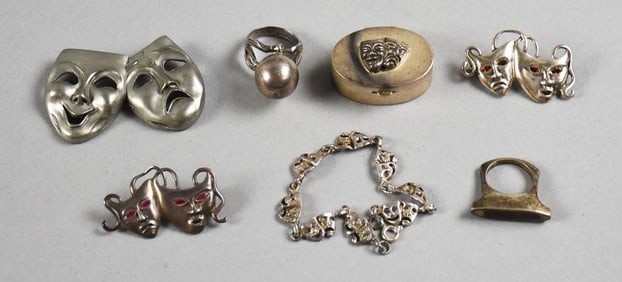 Sterling Theater Mask Jewelry Assortment