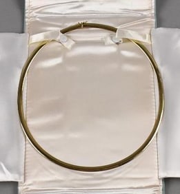 14K Yellow Gold Omega Chain Necklace