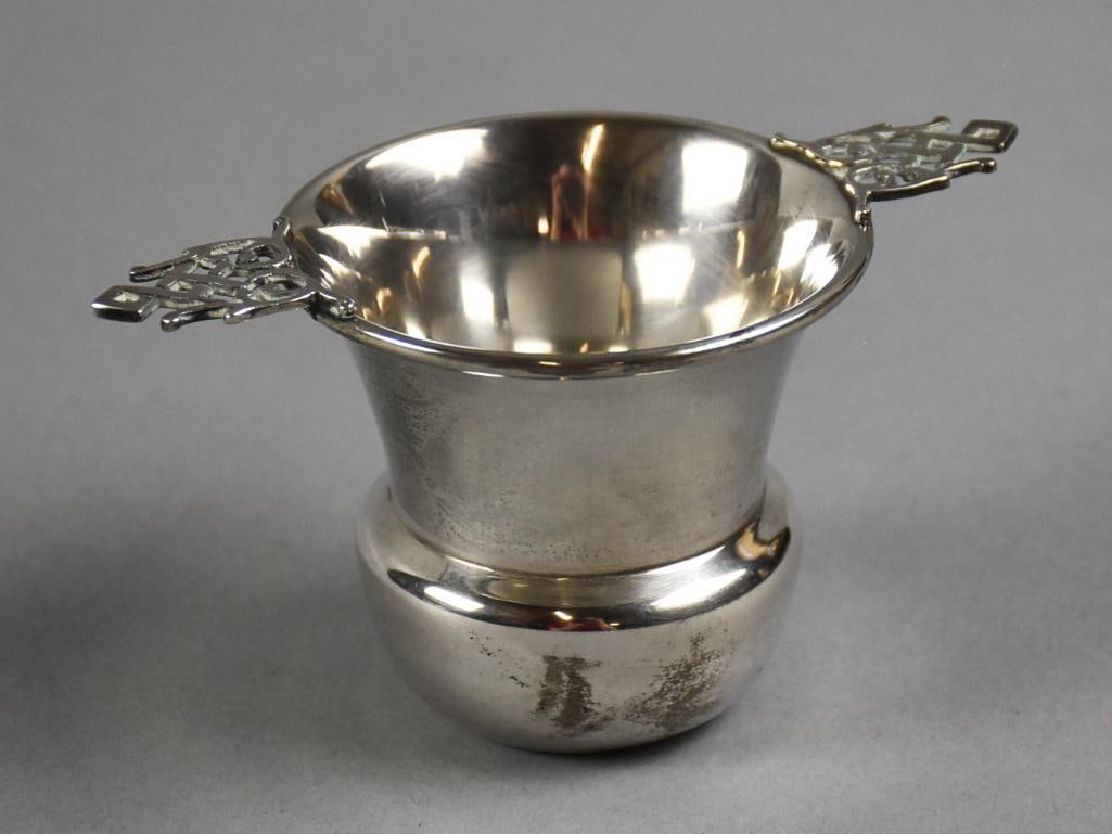 Moss Sterling Silver Double Handle Cigarette Cup (1 of 6)