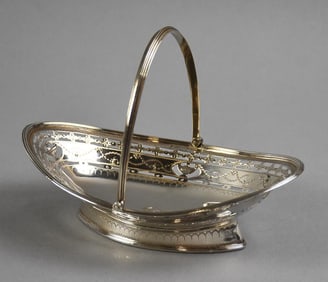 1785 Hester Bateman Sterling Sweetmeat Serving Basket