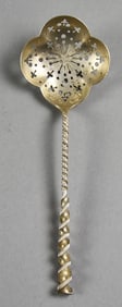 c1885 Whiting Mfg Co Square Twist Sterling Sugar Sifter