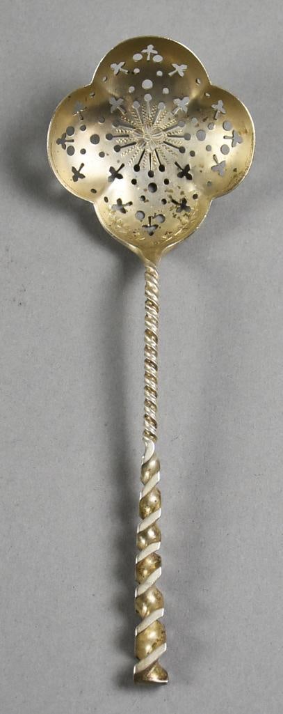c1885 Whiting Mfg Co Square Twist Sterling Sugar Sifter (1 of 6)