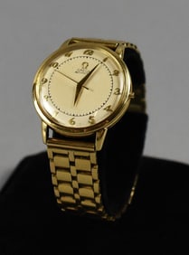 Omega 14k Gold Automatic Watch, 1950s