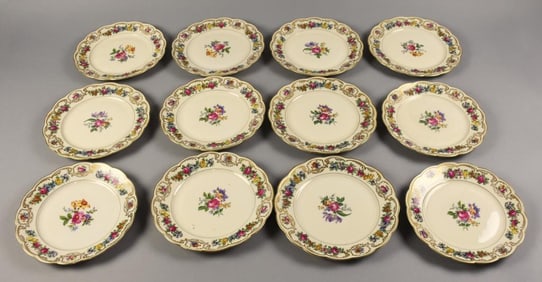 Royal Bayreuth Nurenberg Porcelain Luncheon Plates