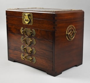 Vintage Chinese, Hong Kong Multi Drawer Jewelry Box