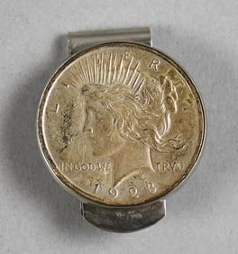 Howdy Podner 1923 Peace Dollar Money Clip, Las Vegas