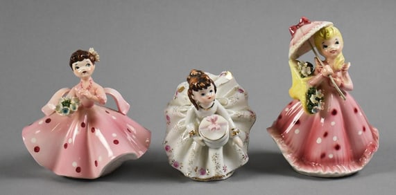 Vintage Lefton Young Belle Figurines