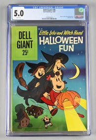 1960 Giant Dell Little Lulu Witch Hazel Halloween Fun CGC 5.0