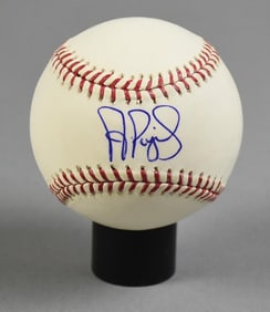 Albert Pujols Signed Spring Training Ball MLB Hologram Sticker