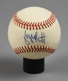 George Brett, Kansas City Royals & HOF Signed Baseball